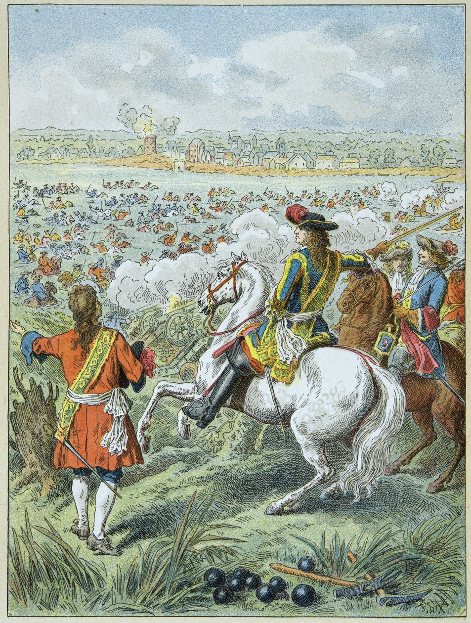 Übergang über den Rhein durch die Armeen von König Ludwig XIV. von Frederic Theodore Lix