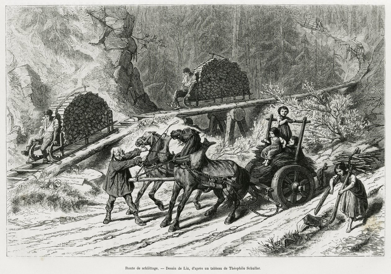Schlittage Straße von Frederic Theodore Lix