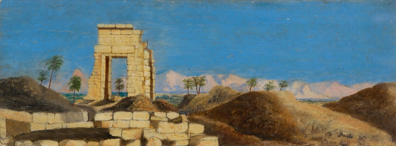Ruinen in der Wüste, ca. 1846-1907 von Frederica Countess of Scarborough Drummond