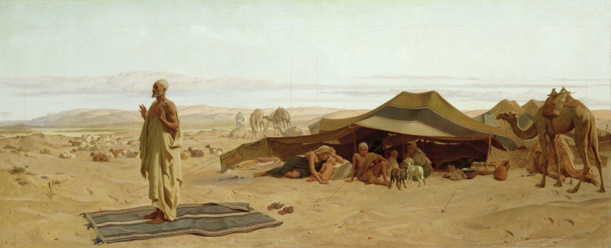 Abendgebet im Westen, 1872 von Frederick Goodall