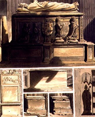 Gräber aus der Kapelle von Edward dem Bekenner, Tafel L aus 