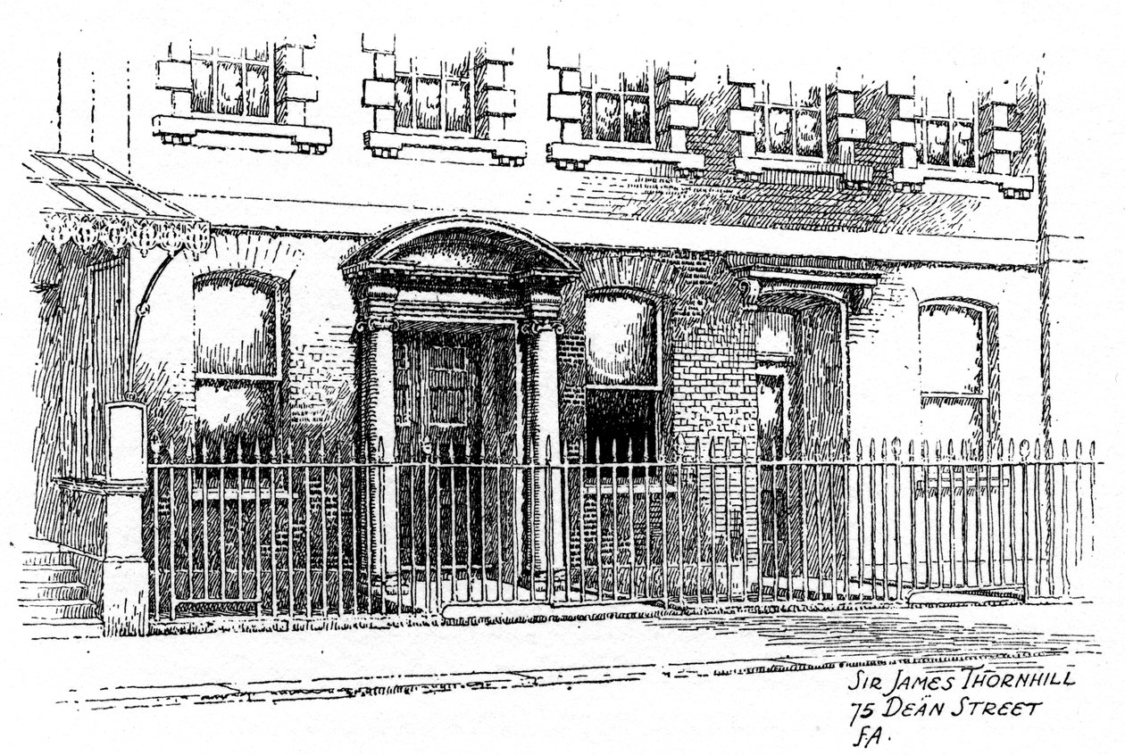 Haus von Sir James Thornhill, 75 Dean Street, London, 1912 von Frederick Adcock