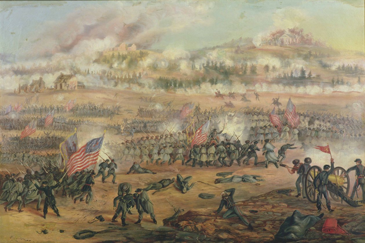 Die Schlacht von Fredericksburg am 13. Dezember 1862 von Frederick Cavada