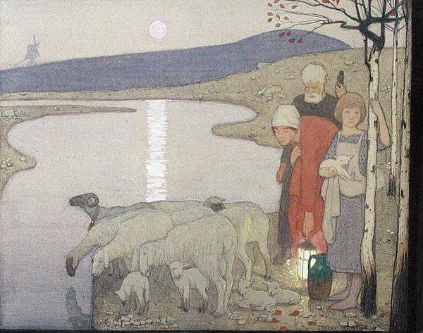 Pastorale, um 1923 von Frederick Cayley Robinson