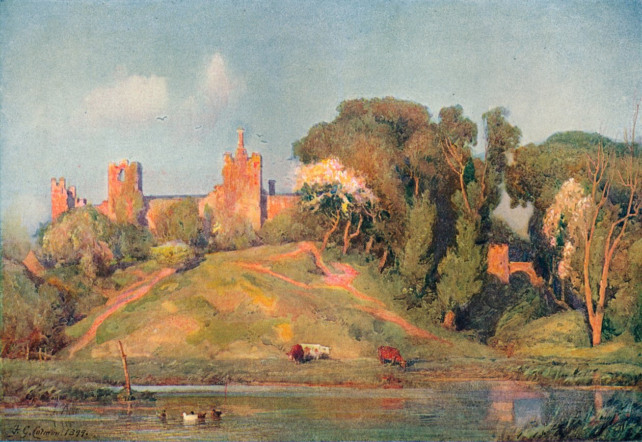 Eine alte Festung in Suffolk, ca. 1899 von Frederick George Cotman