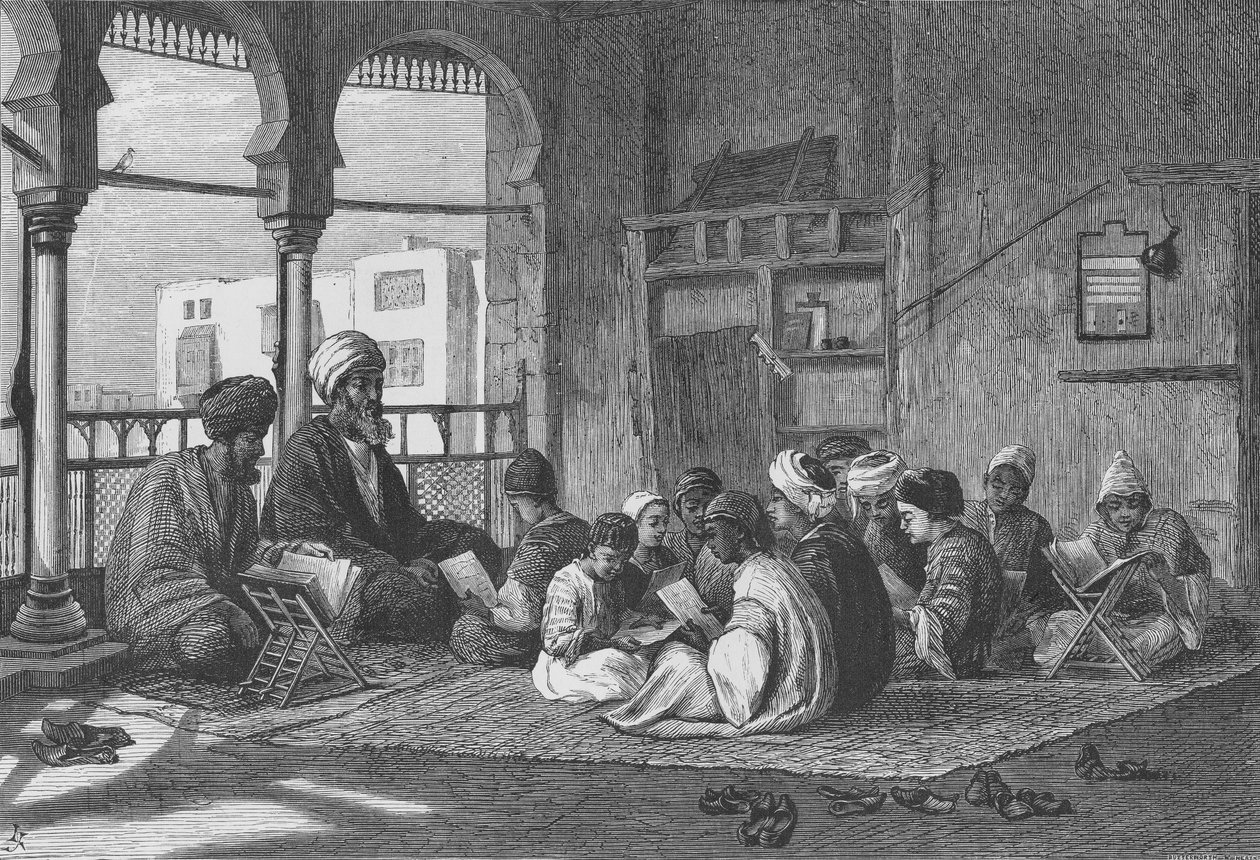 Die Schule des Sultans Hassan, graviert von Butterworth und Heath von Frederick Goodall