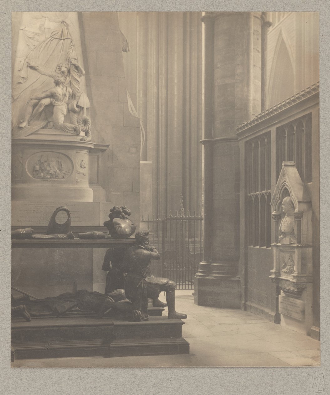 Westminster Abbey: Nordtransept Ostgang, Grab von De Vere und Franklin von Frederick H. Evans