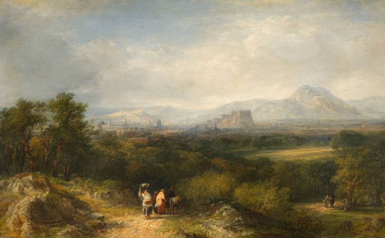 Edinburgh von Corstorphine, 1846 von Frederick Henry Henshaw