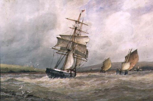 Die Mündung des Flusses Adur von Frederick James Aldridge