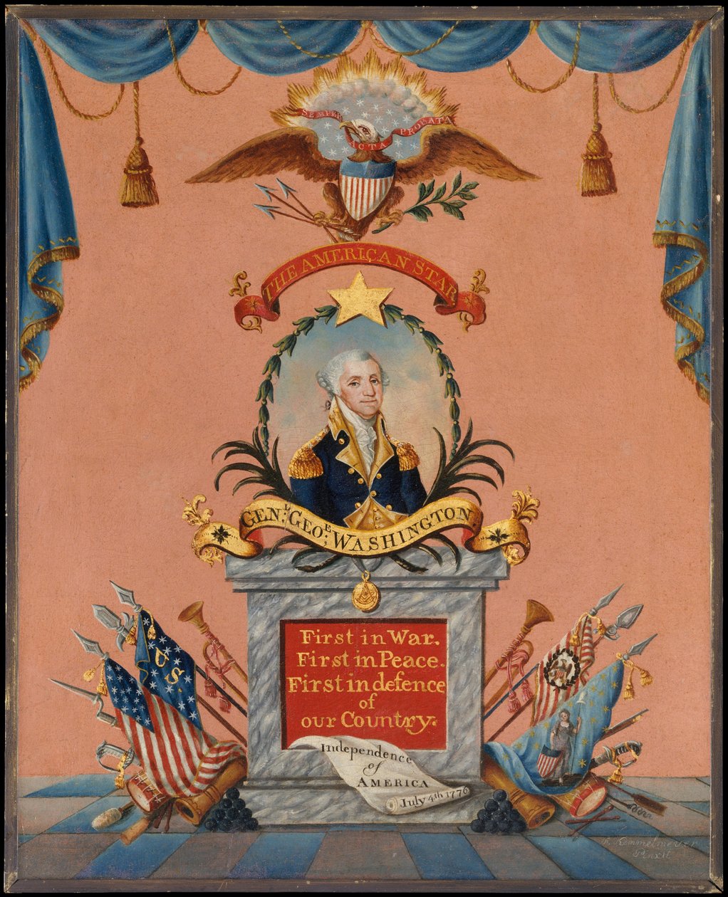 Der amerikanische Stern George Washington, ca. 1803 von Frederick Kemmelmeyer