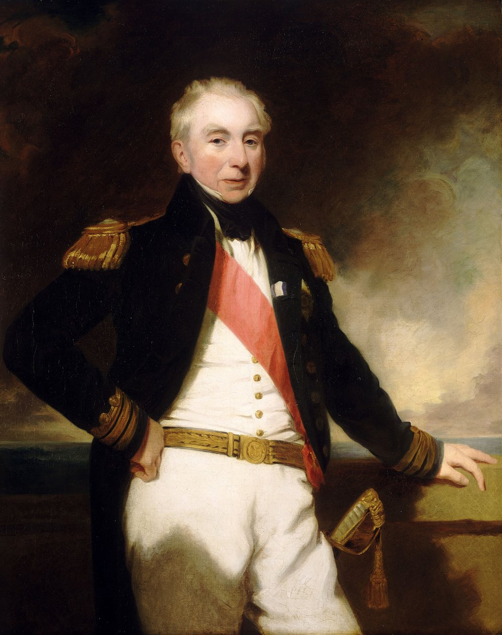 Admiral Sir Robert Stopford (1768-1847), frühes bis mittleres 19. Jahrhundert von Frederick Richard Say