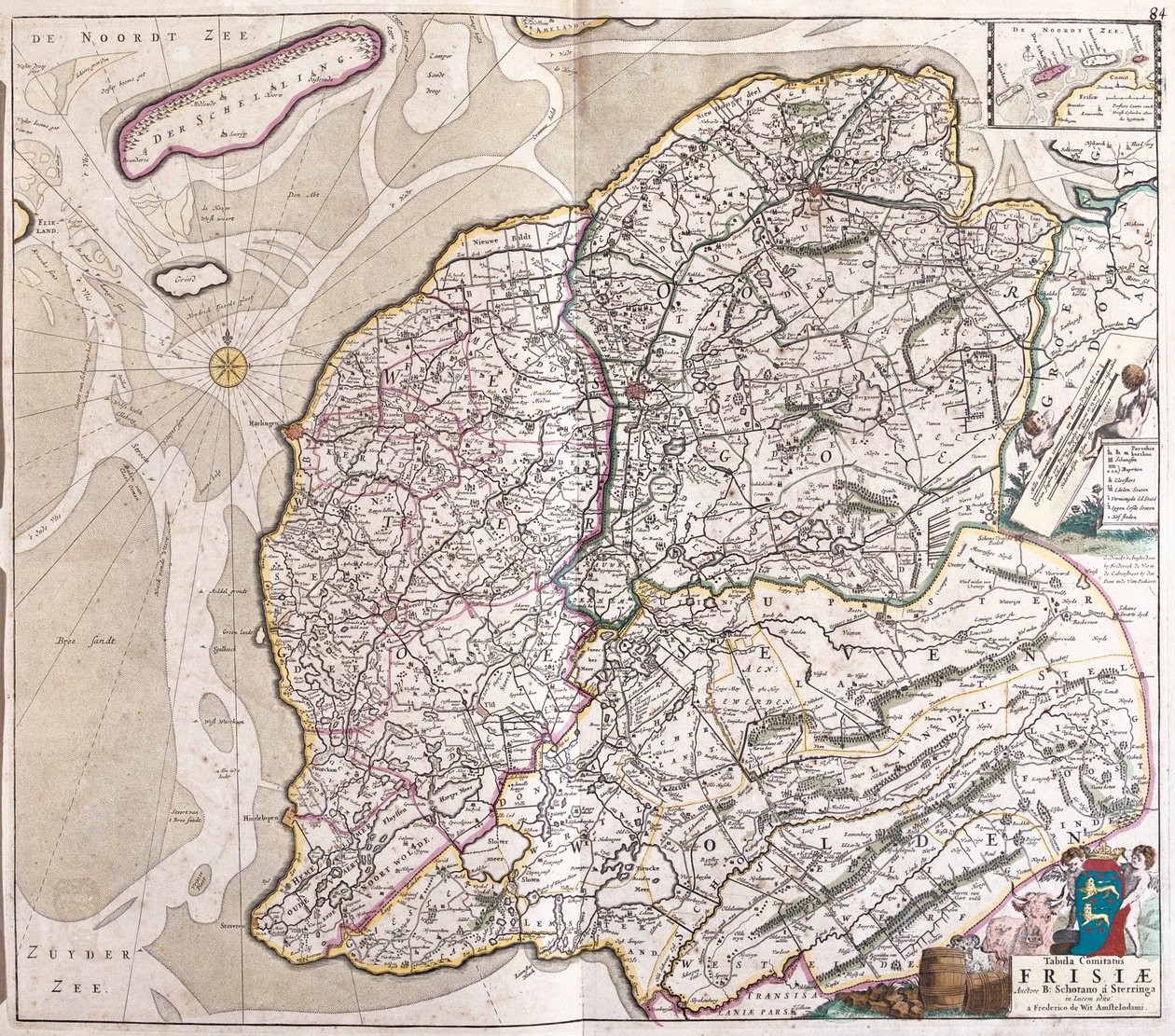 Friesland, Groningen, Niederlande von Frederick de Wit
