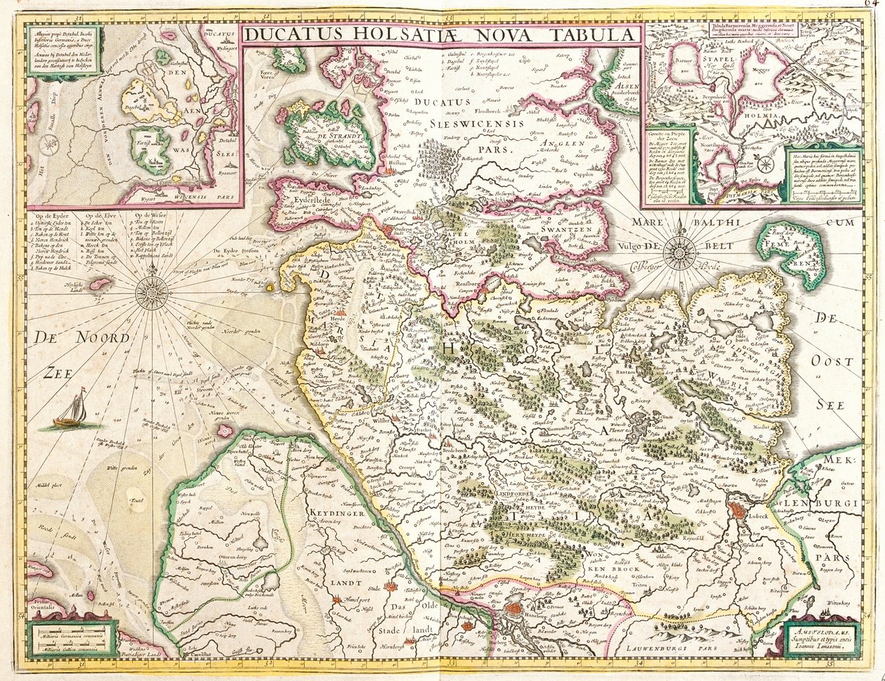 Karte des Herzogtums Holstein von Frederick de Wit