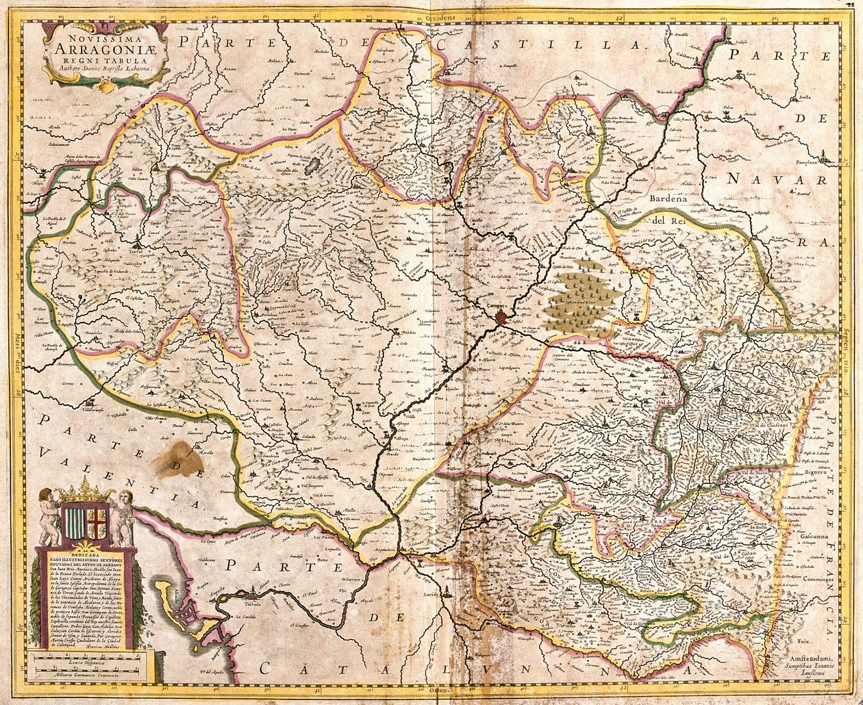 Karte des Königreichs Aragon (Spanien) (Radierung) von Frederick de Wit