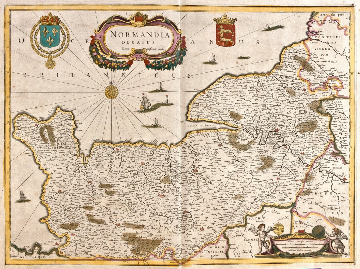 Normandie, Frankreich von Frederick de Wit
