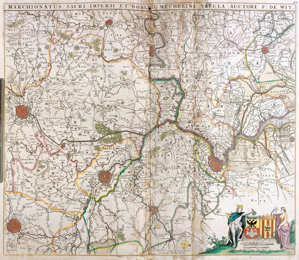 Zeeland, Flämische Region, Brüsseler Region, Niederlande, Belgien von Frederick de Wit