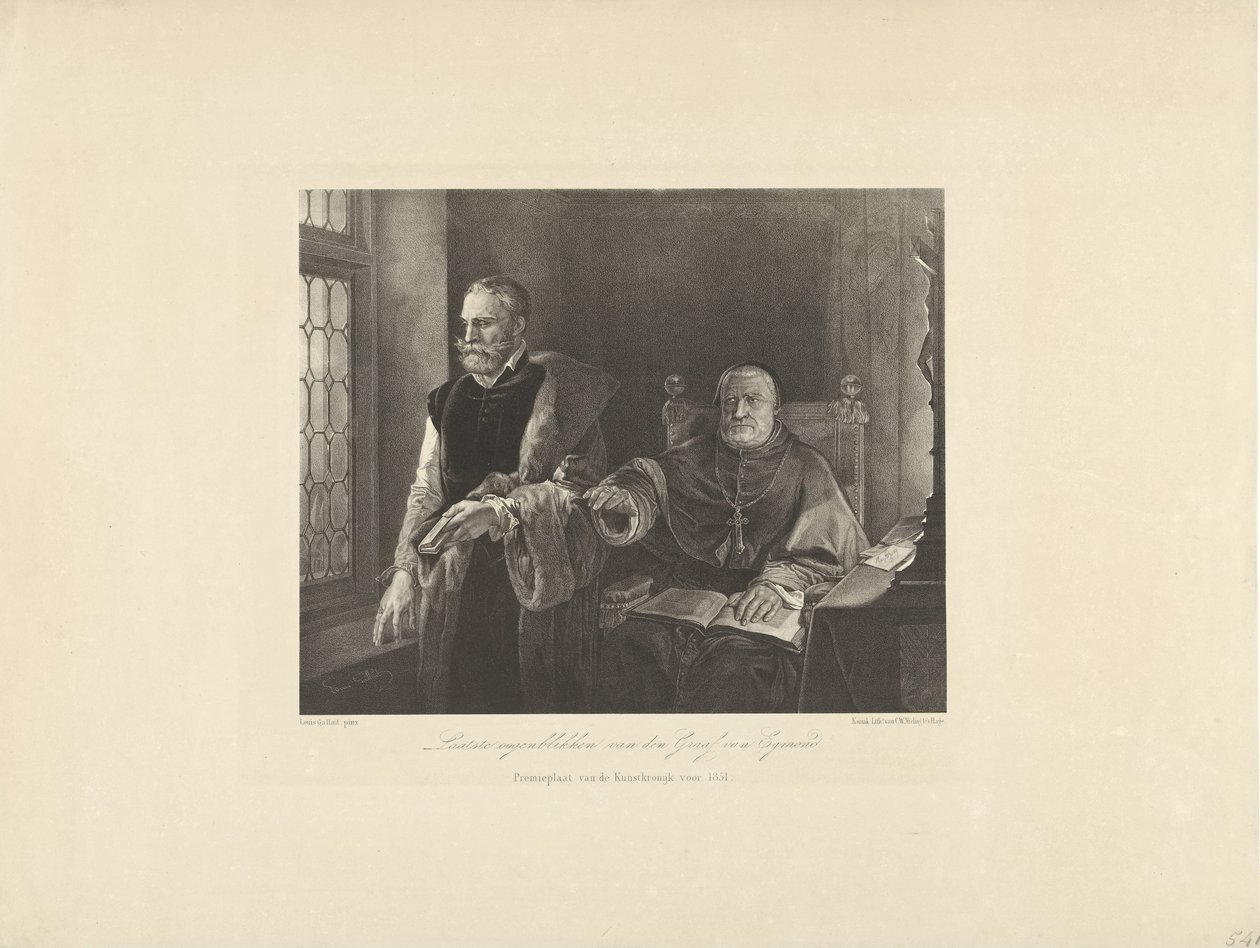 Die letzten Augenblicke von Egmond in seiner Zelle, 1568 von Frederik Hendrik Weissenbruch (possibly)