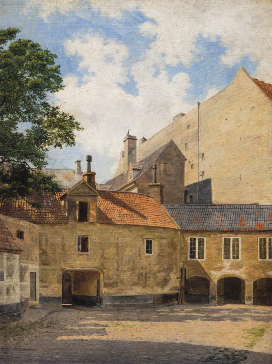 Aus dem Innenhof des Thotts Palais am Kongens Nytorv von Frederik Vermehren
