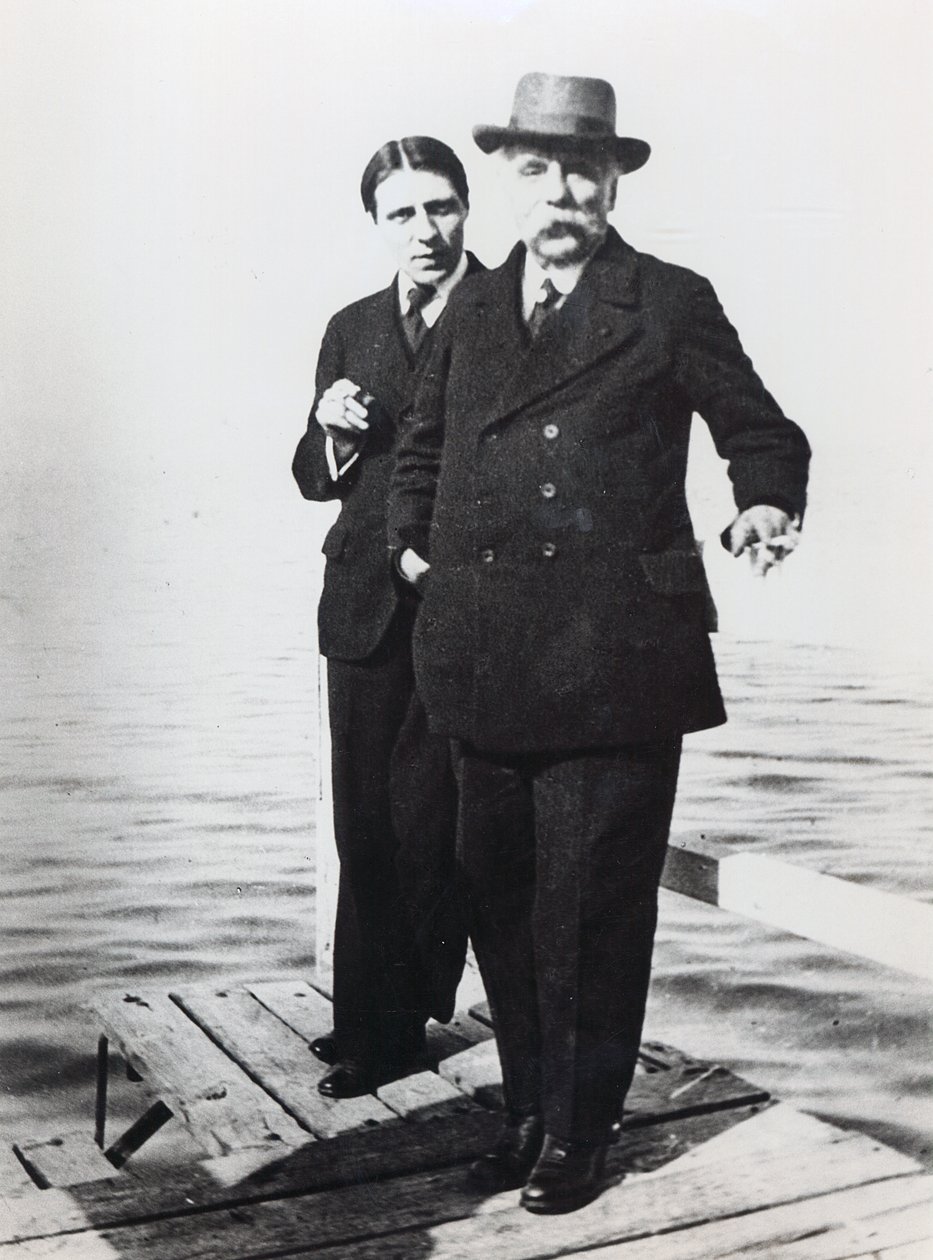 Alfred Cortot (1877-1962) und Gabriel Faure (1845-1924), frühes 20. Jahrhundert von French Photographer