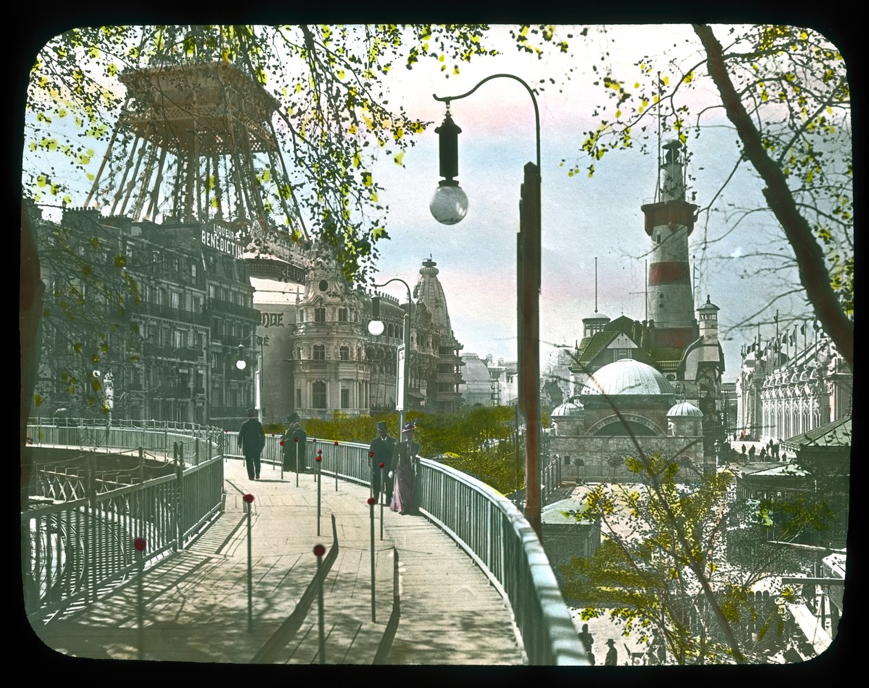 Pariser Weltausstellung: Beweglicher Bürgersteig, 1900 von French Photographer