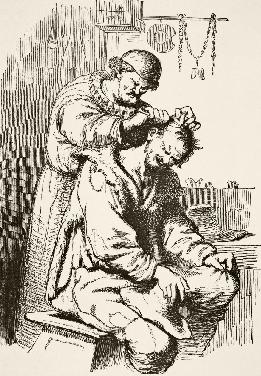 Ein Arzt führt eine Operation durch, aus 