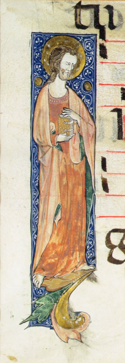 Ein Apostel mit einem Buch, ca. 1320 von French School