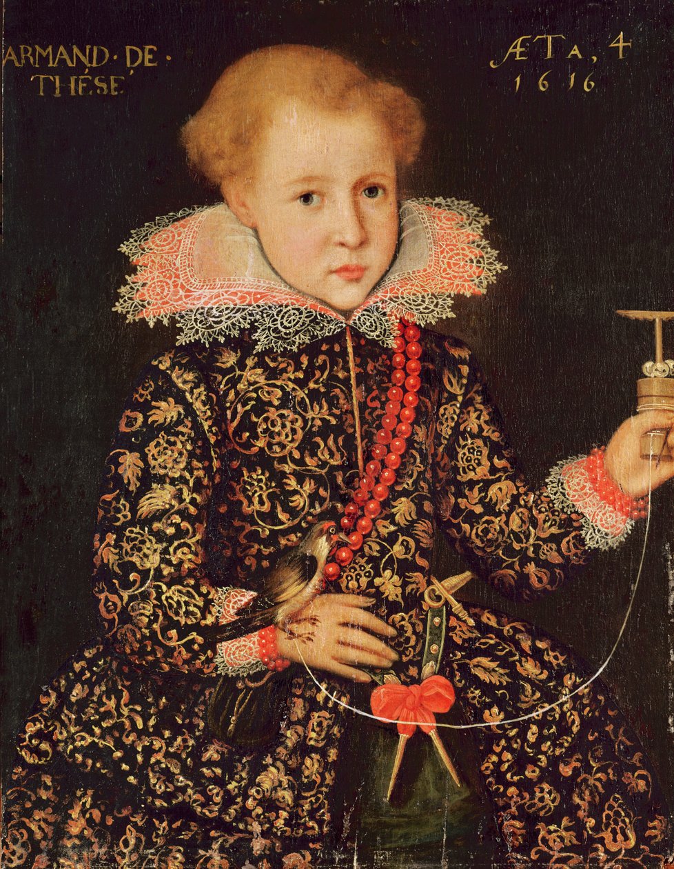 Armand de Tesse (geb. 1612) im Alter von vier Jahren, 1616 von French School