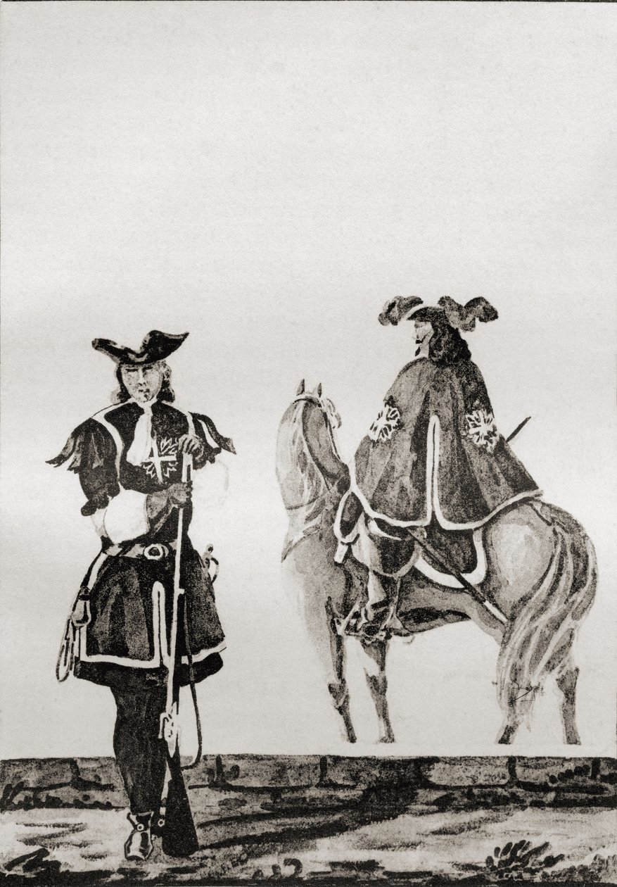 Kompanie der Musketiere von König Ludwig XIV., aus 