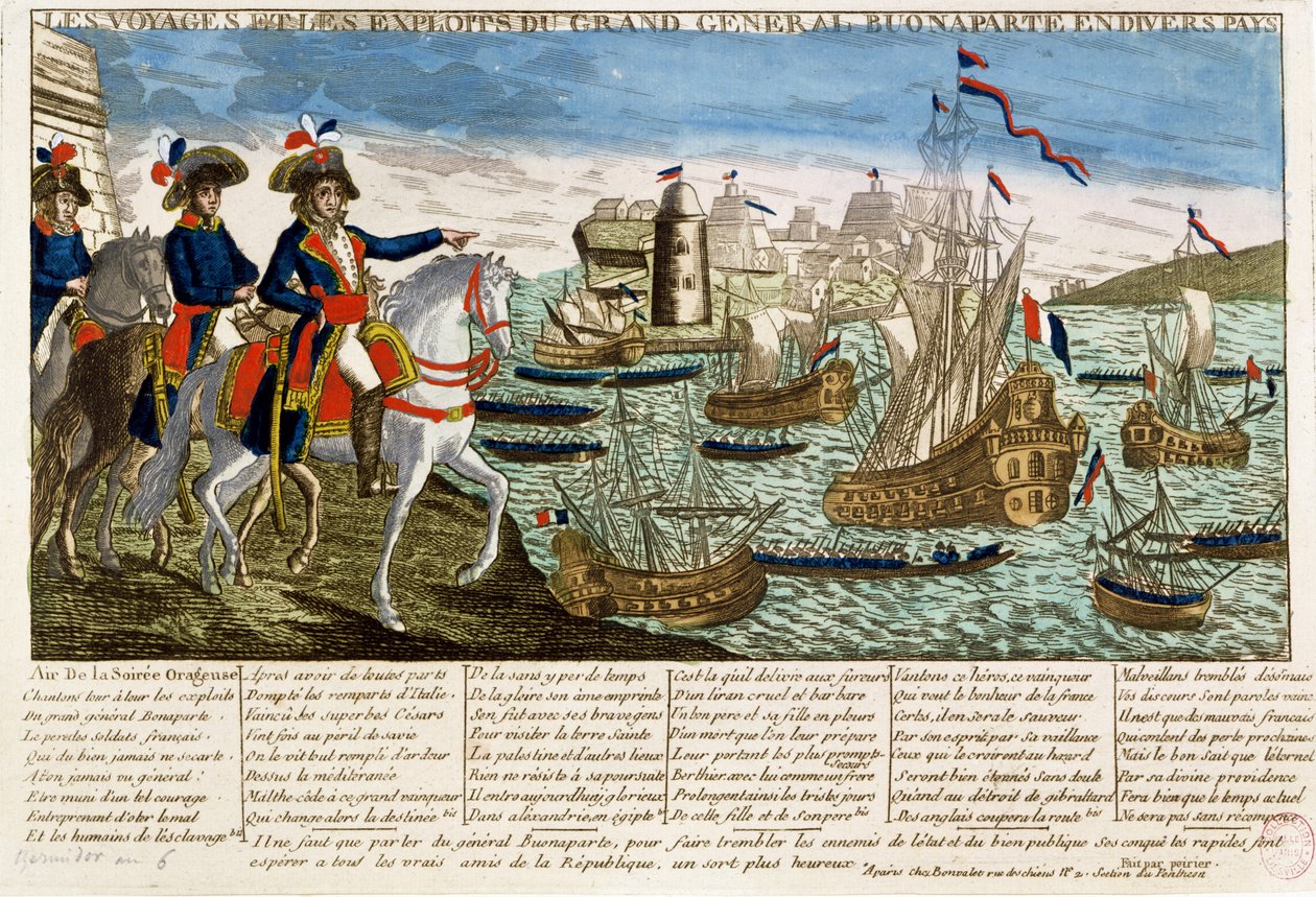 Reisen und Taten von General Bonaparte (1769-1821) 1798 von French School