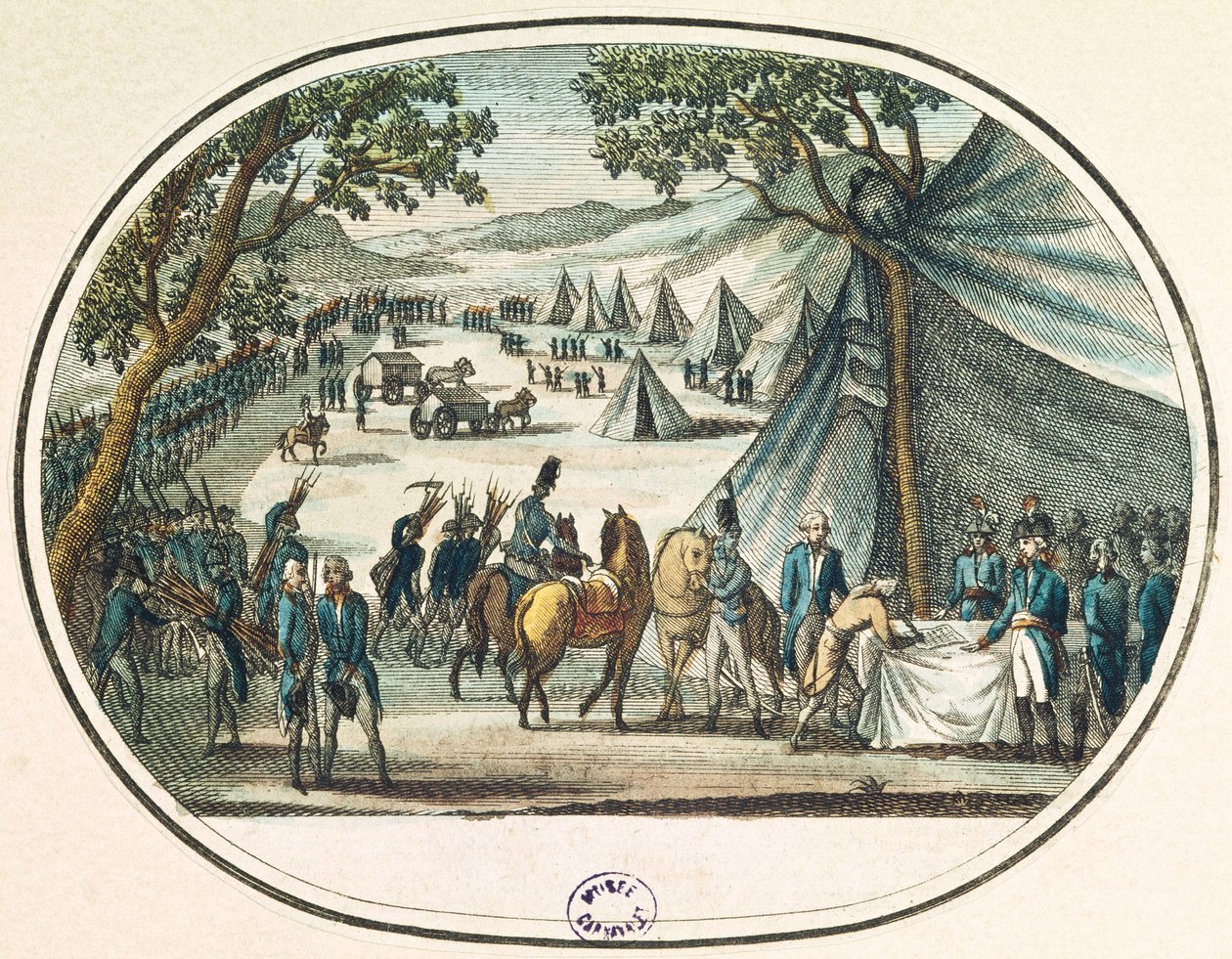 Befriedung der Vendée durch General Hoche (1768-97) 20. April 1795 von French School