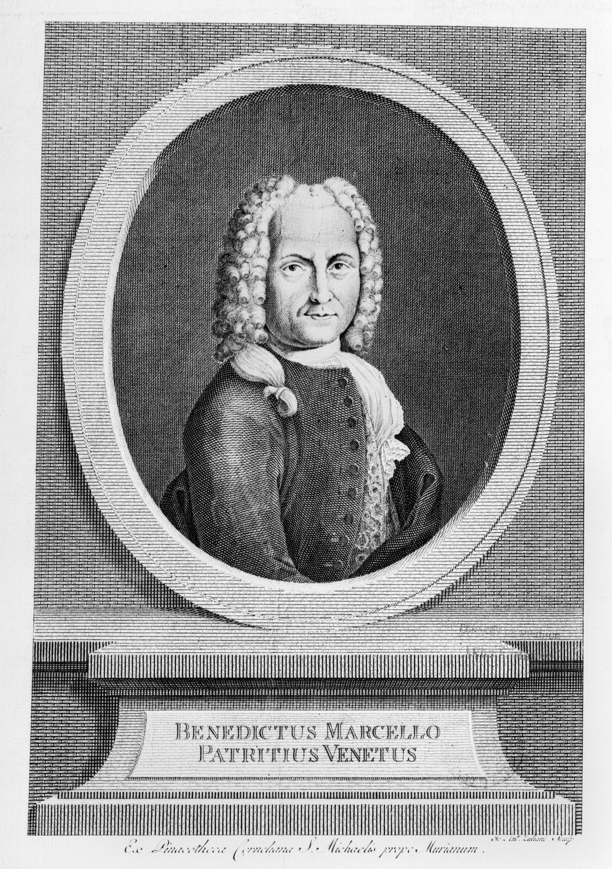Porträt von Benedetto Marcello (1686-1739) von French School