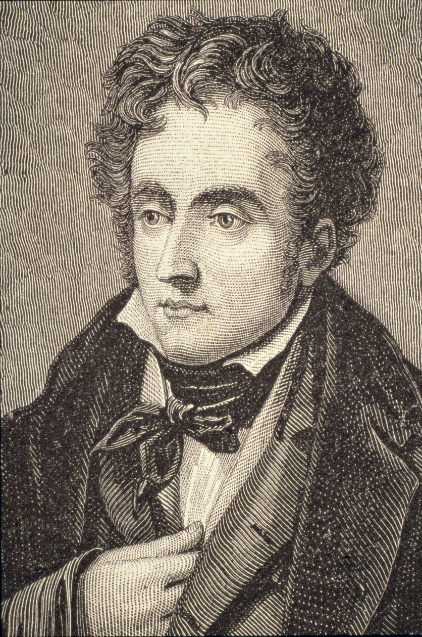 Porträt von Francois Auguste Rene, Vicomte de Chateaubriand von French School