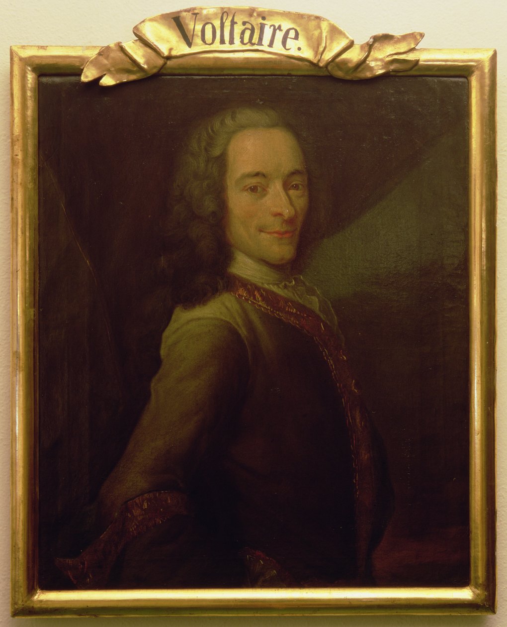 Porträt von Voltaire von French School