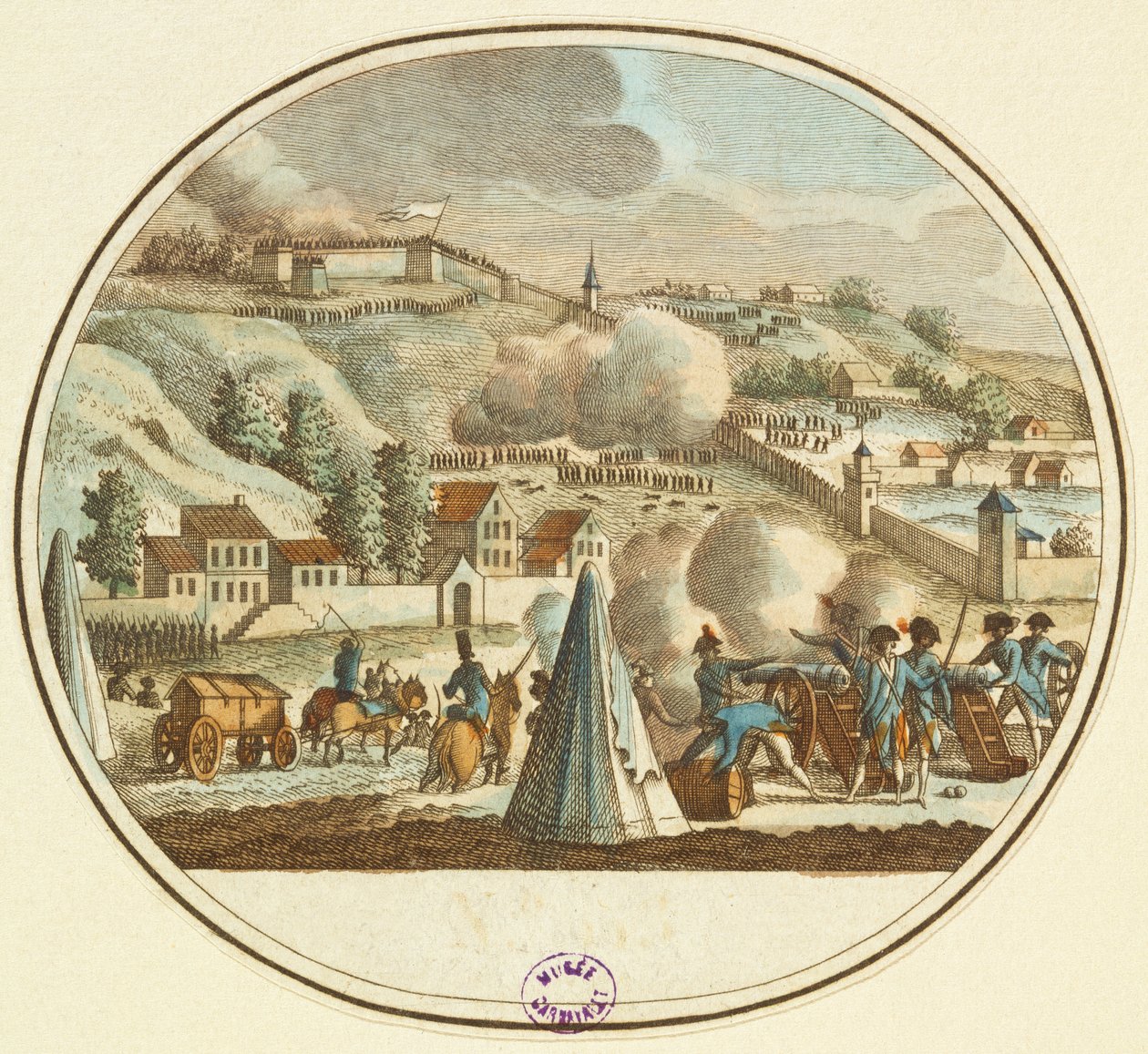 Belagerung von Lyon, Oktober 1793 von French School