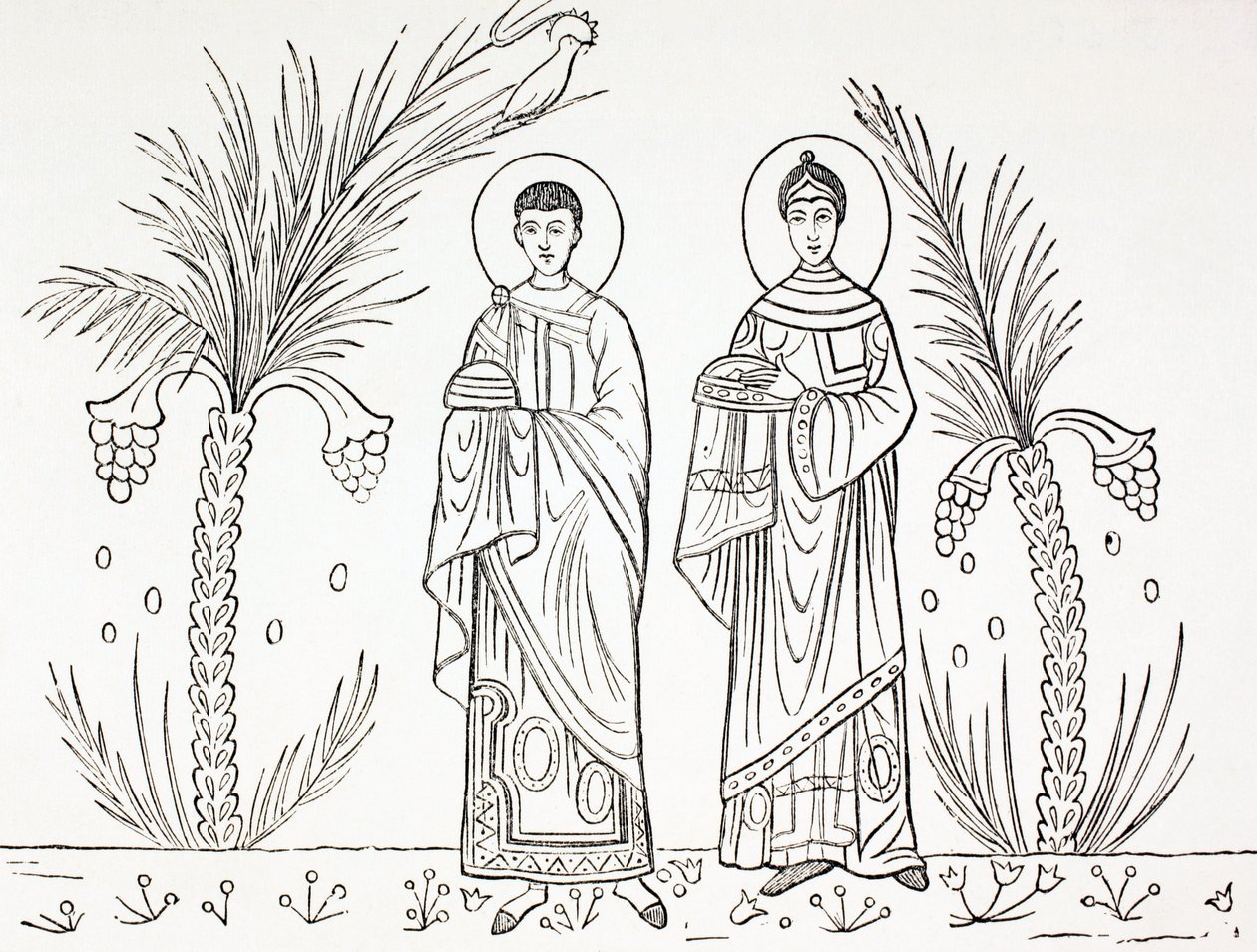 St. Cecilia und ihr Ehemann Valerian, aus 