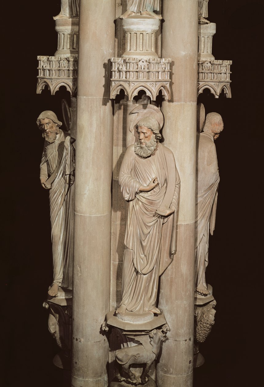 St. Lukas der Evangelist, vom Engelspfeiler, nach 1280 von French School