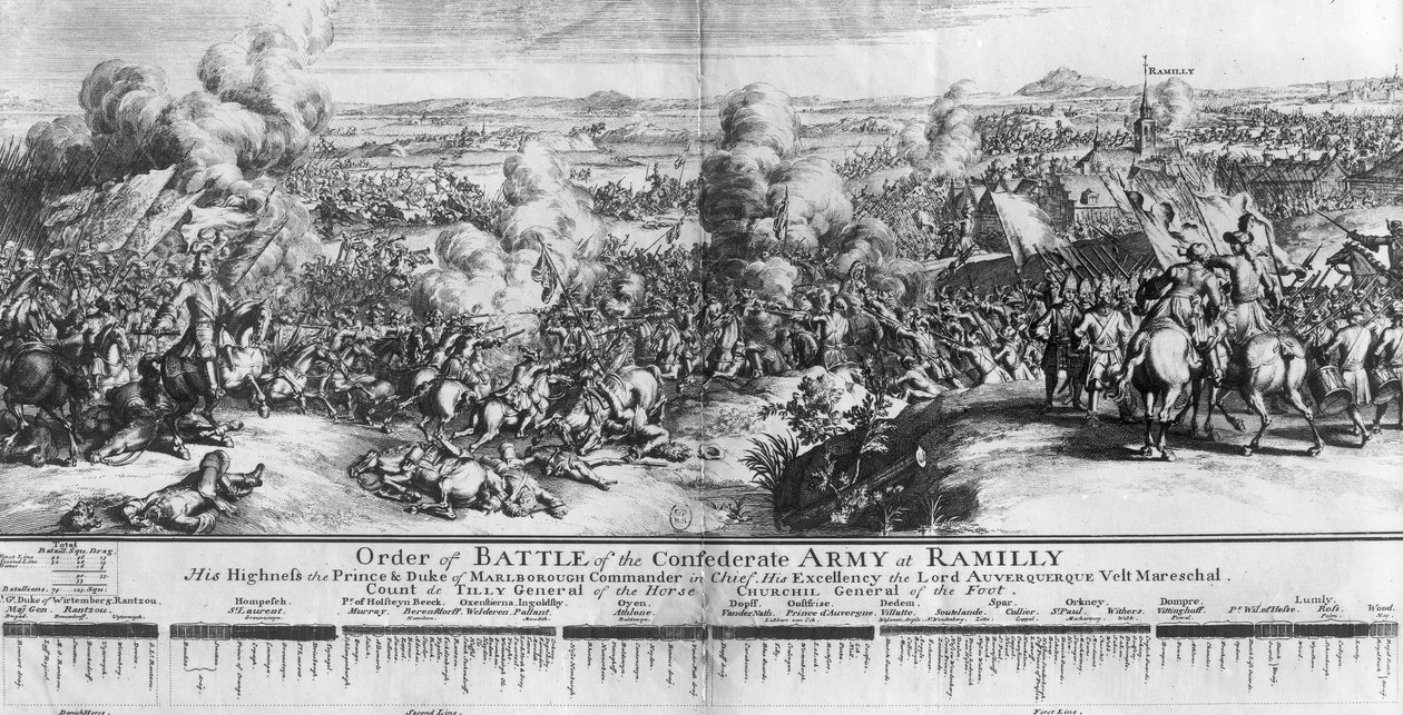 Die Schlacht von Ramillies, 23. Mai 1706 von French School