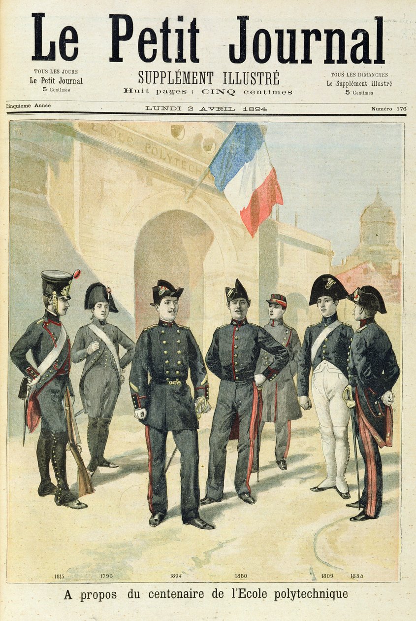 Das Hundertjährige Jubiläum der École Polytechnique, Titelseite des illustrierten Beilagenhefts von 