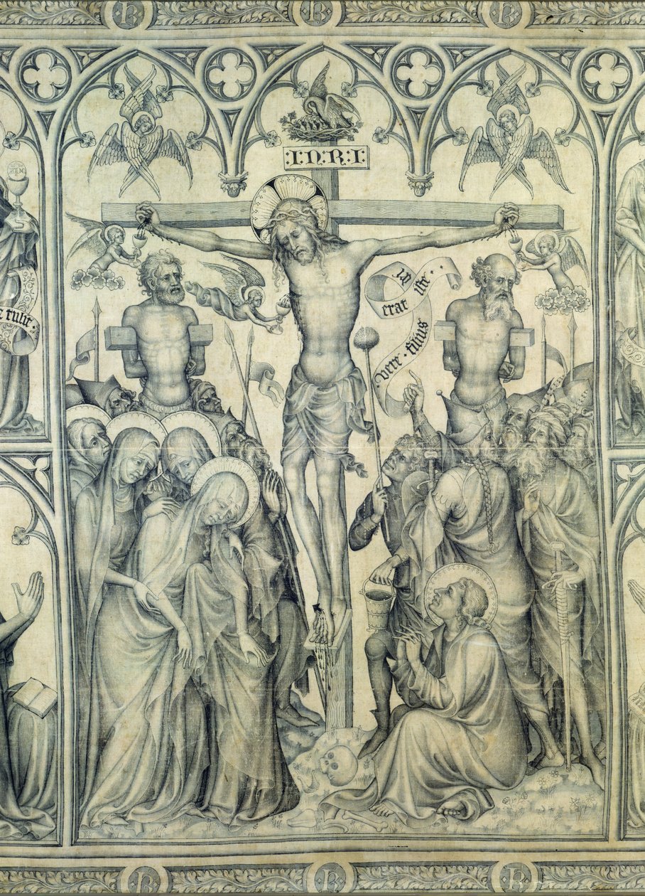 Das Parement von Narbonne, Detail der Kreuzigung, ca. 1375 (Detail) von French School