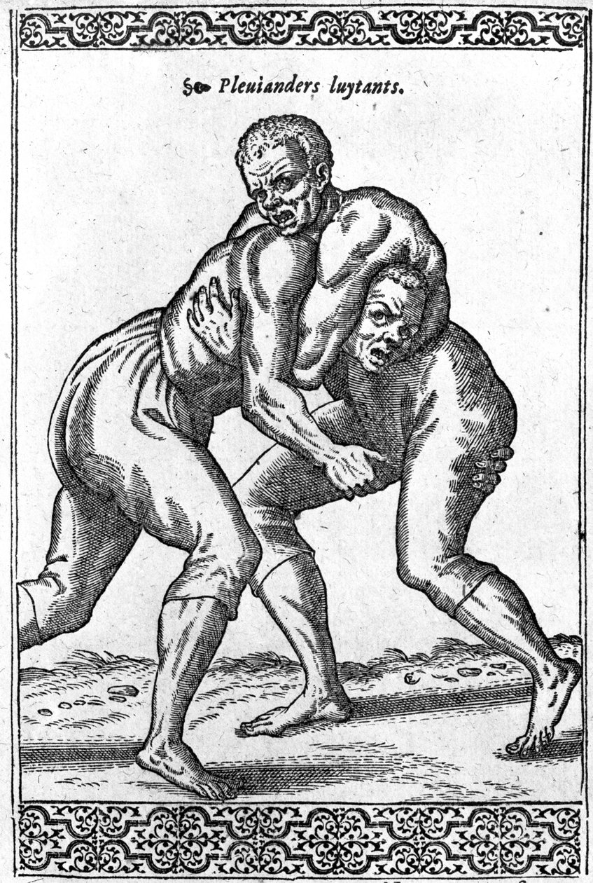 Türkische Ringer, Illustration aus 
