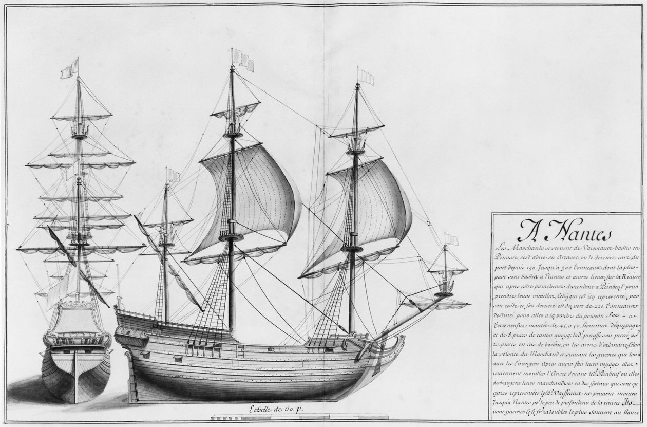 Schiffe, Nantes, Illustration aus 