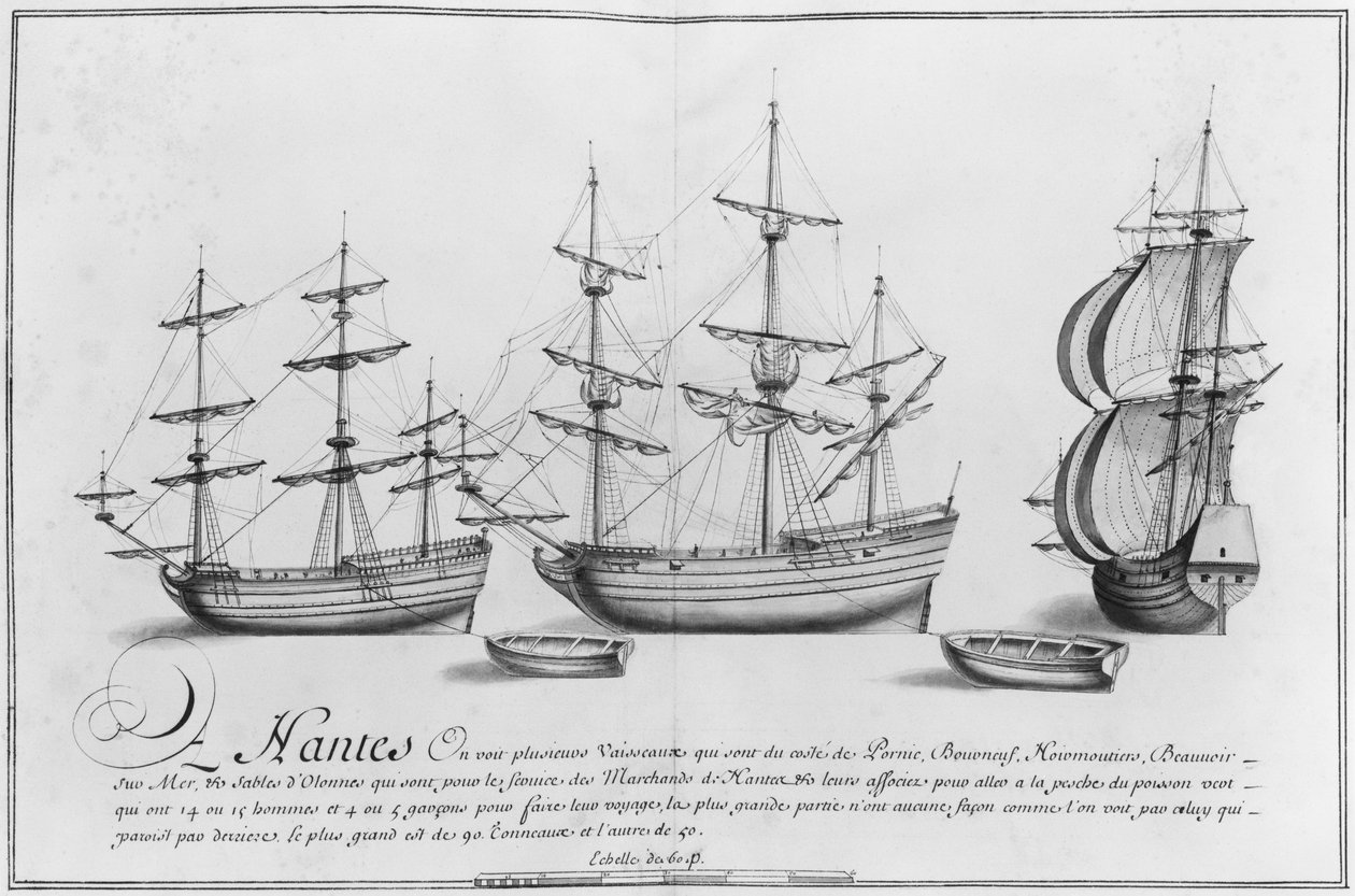 Schiffe, Nantes, Illustration aus 