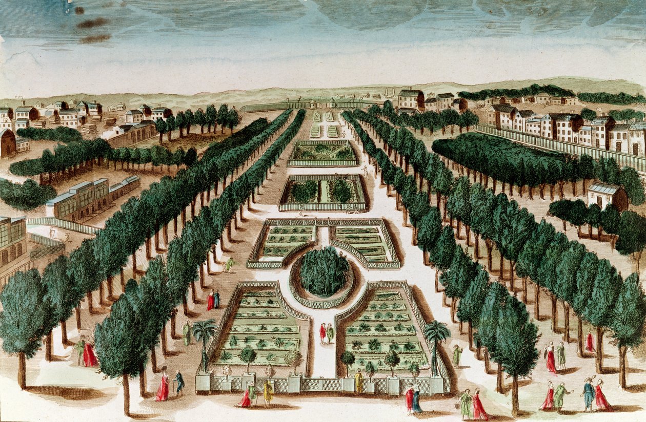 Blick auf den Jardin des Plantes vom Cabinet d