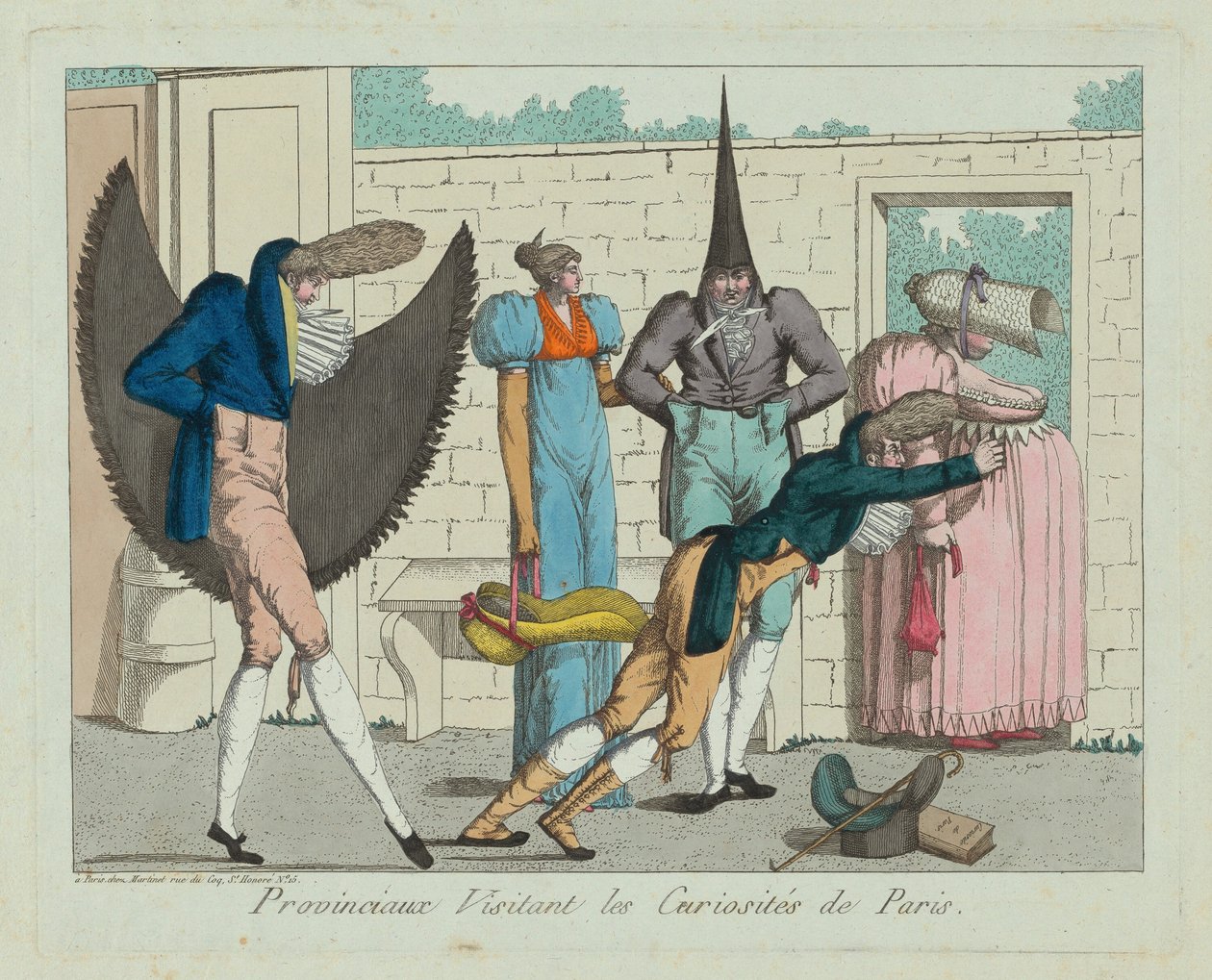Provinzler besuchen die Sehenswürdigkeiten von Paris von French 19th Century