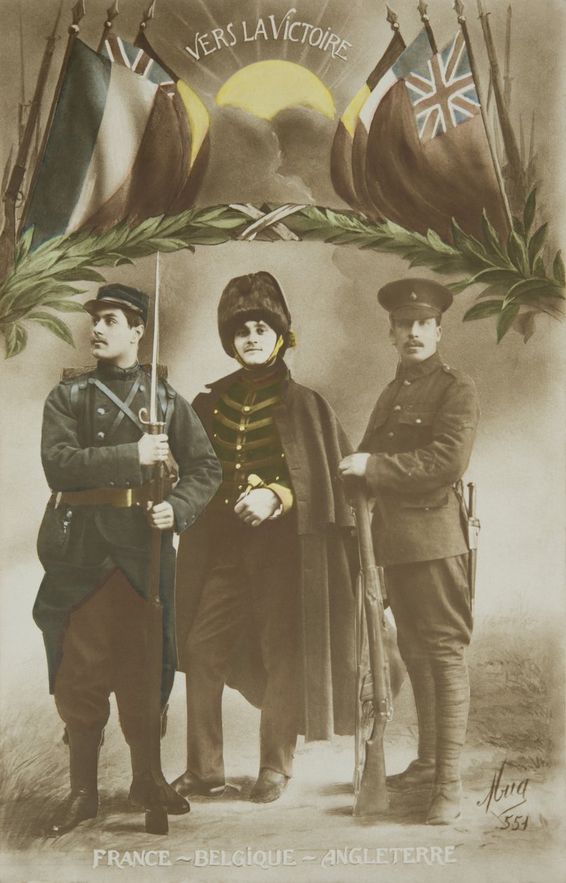 Erster Weltkrieg, Allianz Frankreich - Belgien - England, 20. Jahrhundert von French Photographer