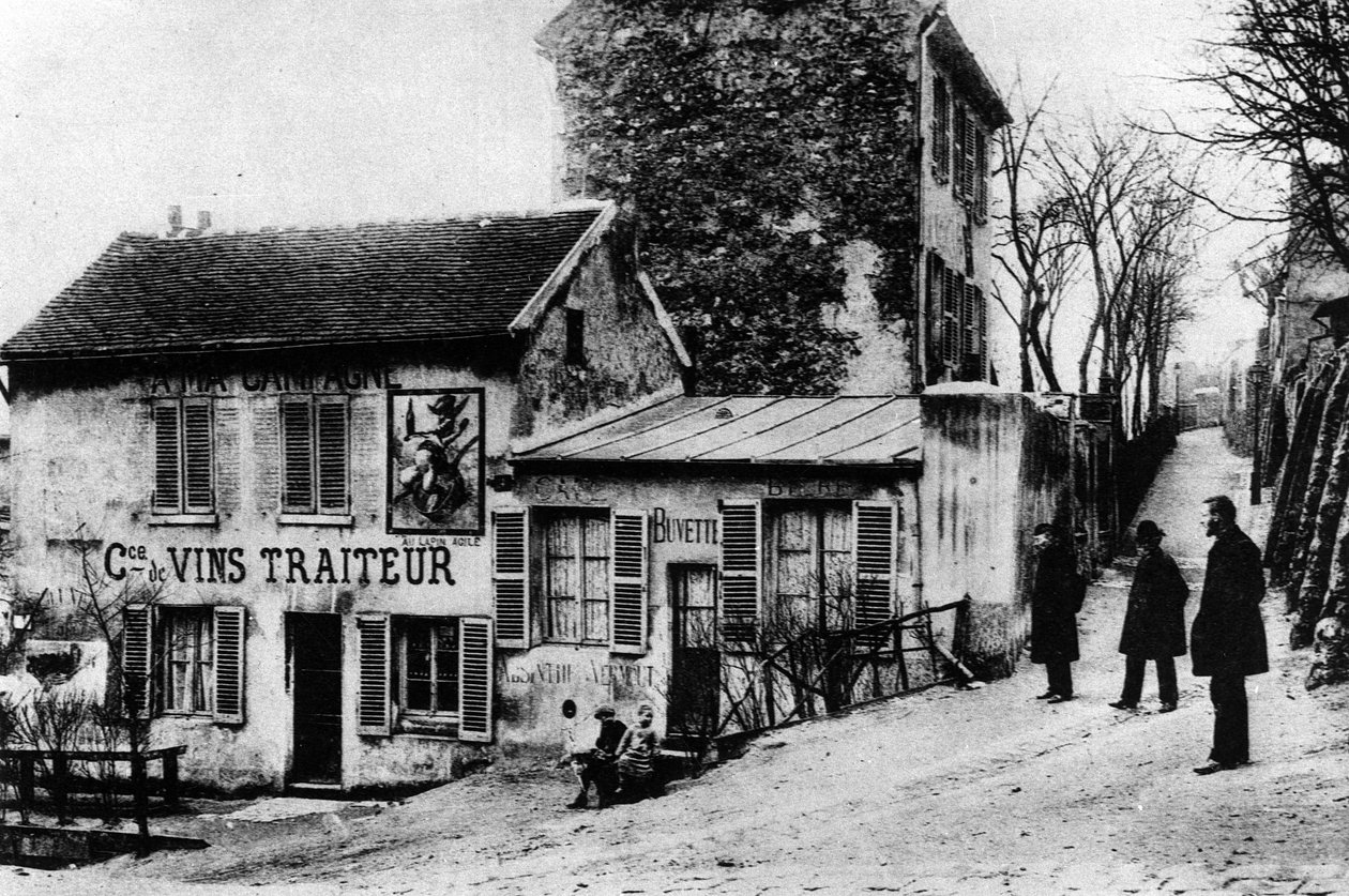 Paris: Cabaret des Assassins, Cabaret du Lapin Agile, Rue des Saules von French Photographer