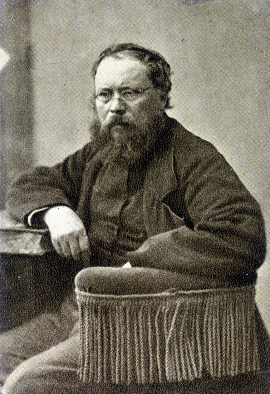 Pierre Joseph Proudhon (1809 - 1865). Französischer sozialistischer Theoretiker, Vorläufer des Anarchismus. von French Photographer