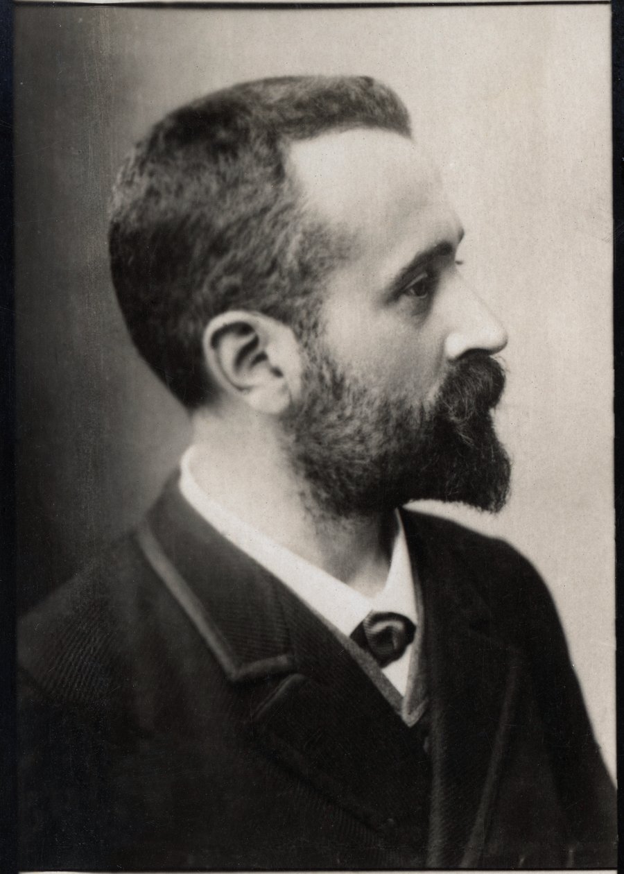 Porträt von Alphonse Bertillon (1853-1914), französischer Polizeibeamter und Biometrieforscher von French Photographer
