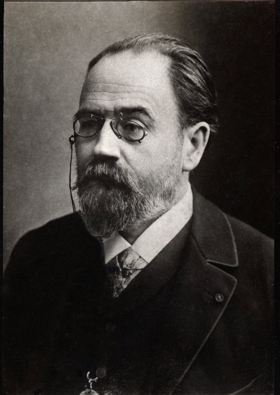 Porträt von Emile Zola (1840-1902), französischer Schriftsteller von French Photographer