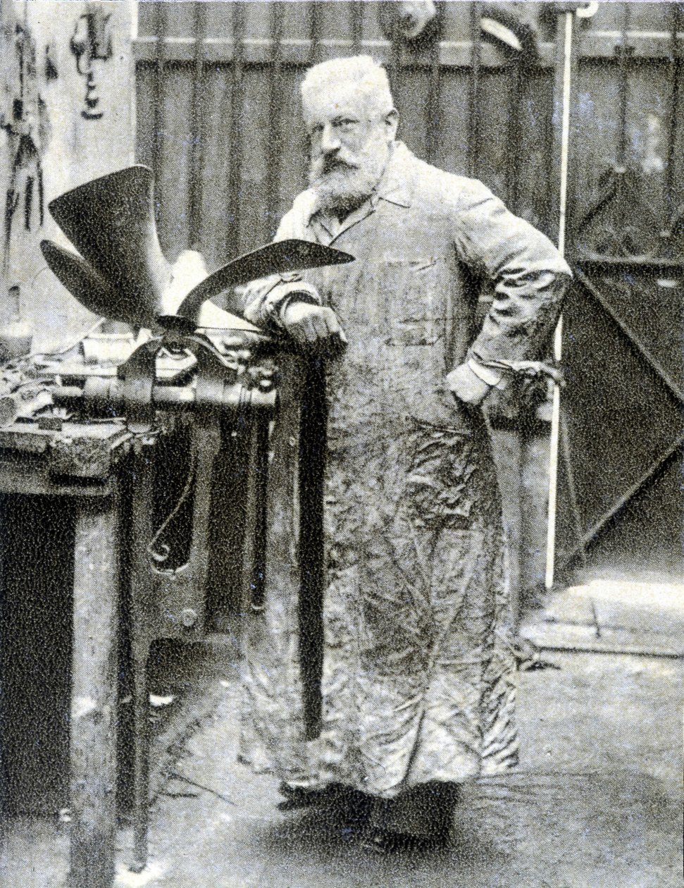 Porträt von Fernand Forest (1851 - 1914), französischer Erfinder (Motor, Autoteile...) - Fotografie von French Photographer